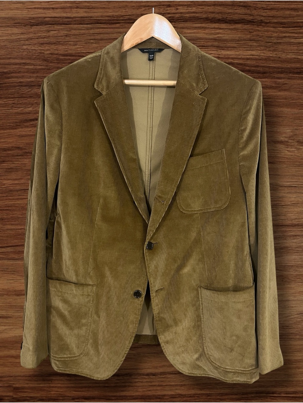 Banana Republic Olimpias Brown Corduroy Sportcoat Slim Fit Size 50R